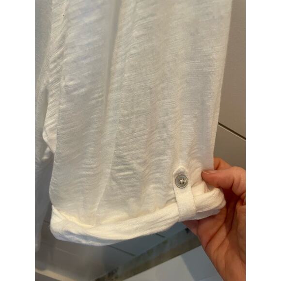 Chico's White Cotton Slub Ultimate Tee Modal Tunic, size XXL - Picture 5 of 7